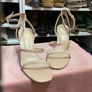 Mix 6 beige new nude sandal heels